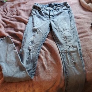 EXTRA LONG high waisted Silver jeans, W27 L37